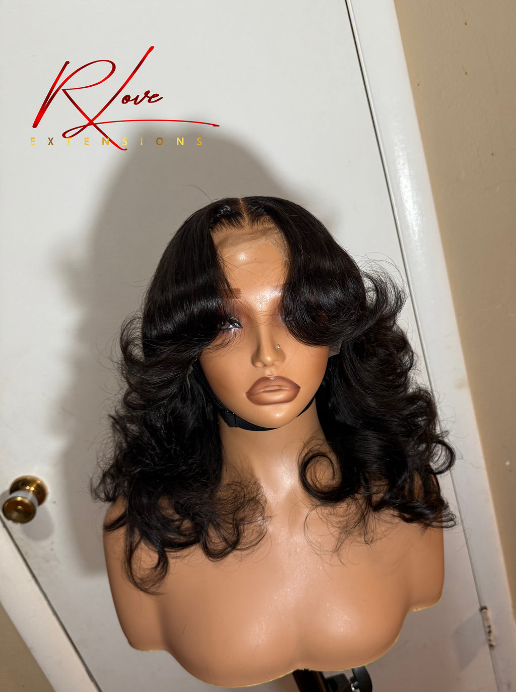 16” Middle Part Frontal Curled Ready-to-Wear Wig