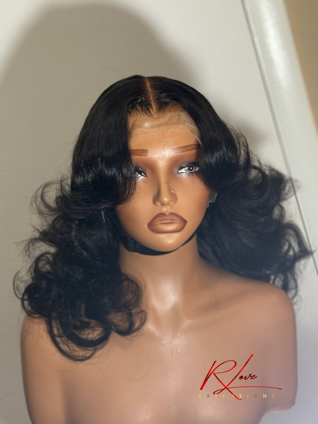 16” Middle Part Frontal Curled Ready-to-Wear Wig