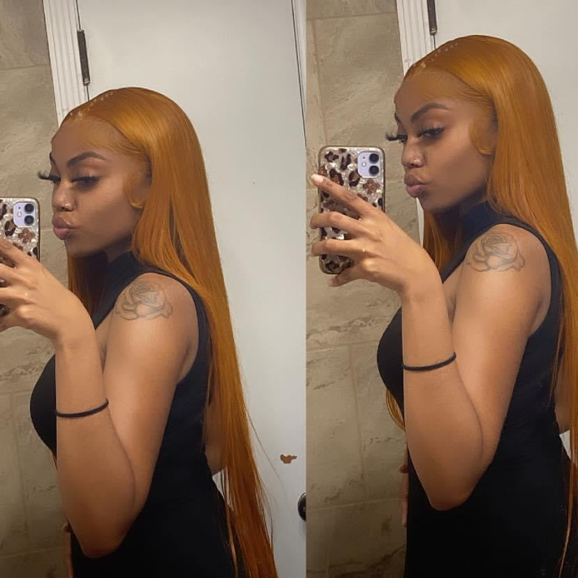 28” 30# Ginger Lace Front Wig