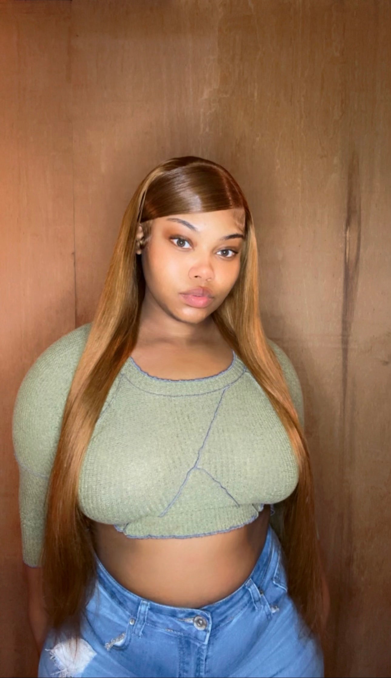 28” Honey Blonde Lace Front Wig