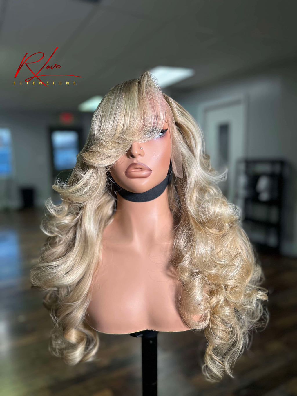 28” Blonde Mixed Side Part Ready-To-Wear Wig