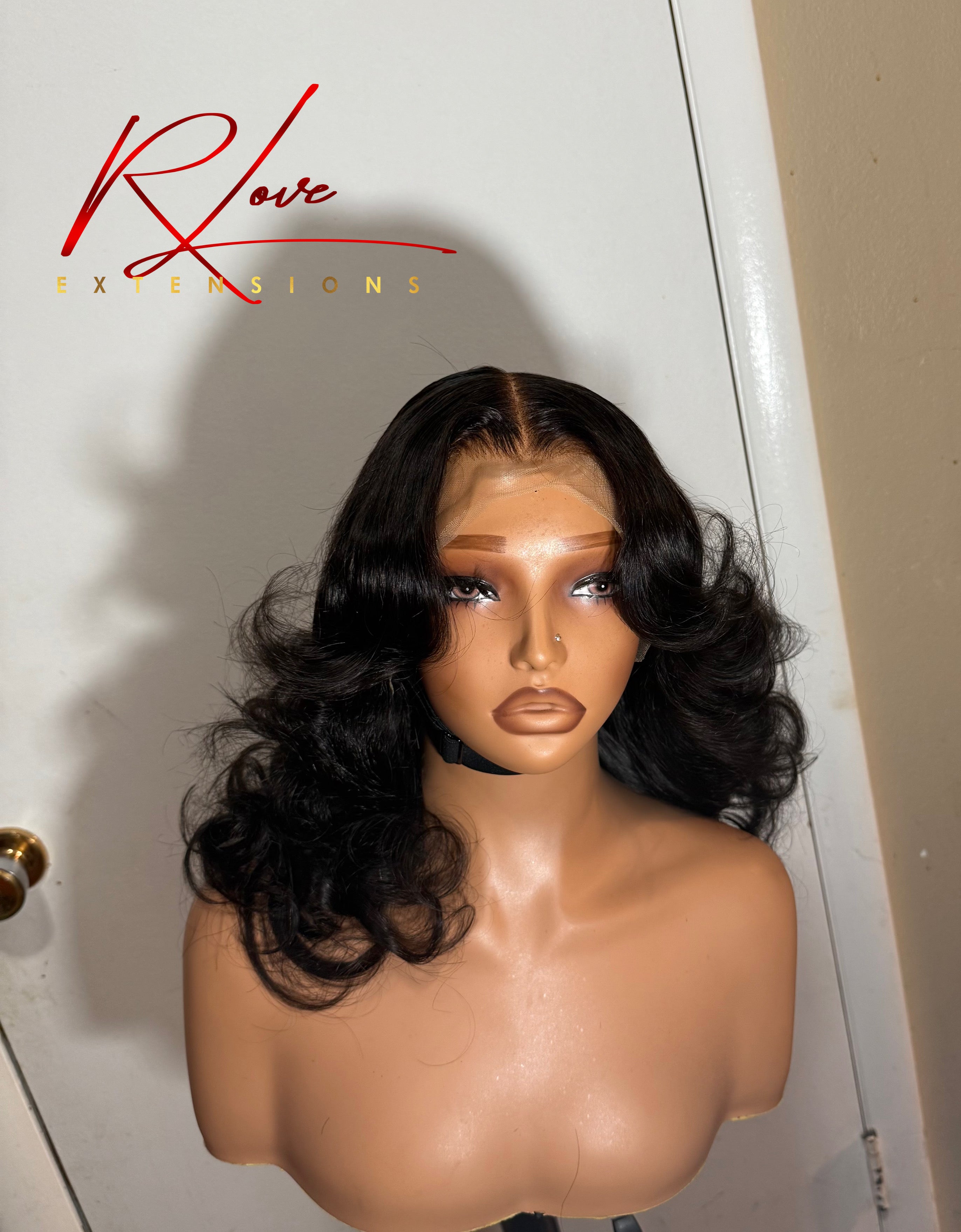 16” Middle Part Frontal Curled Ready-to-Wear Wig