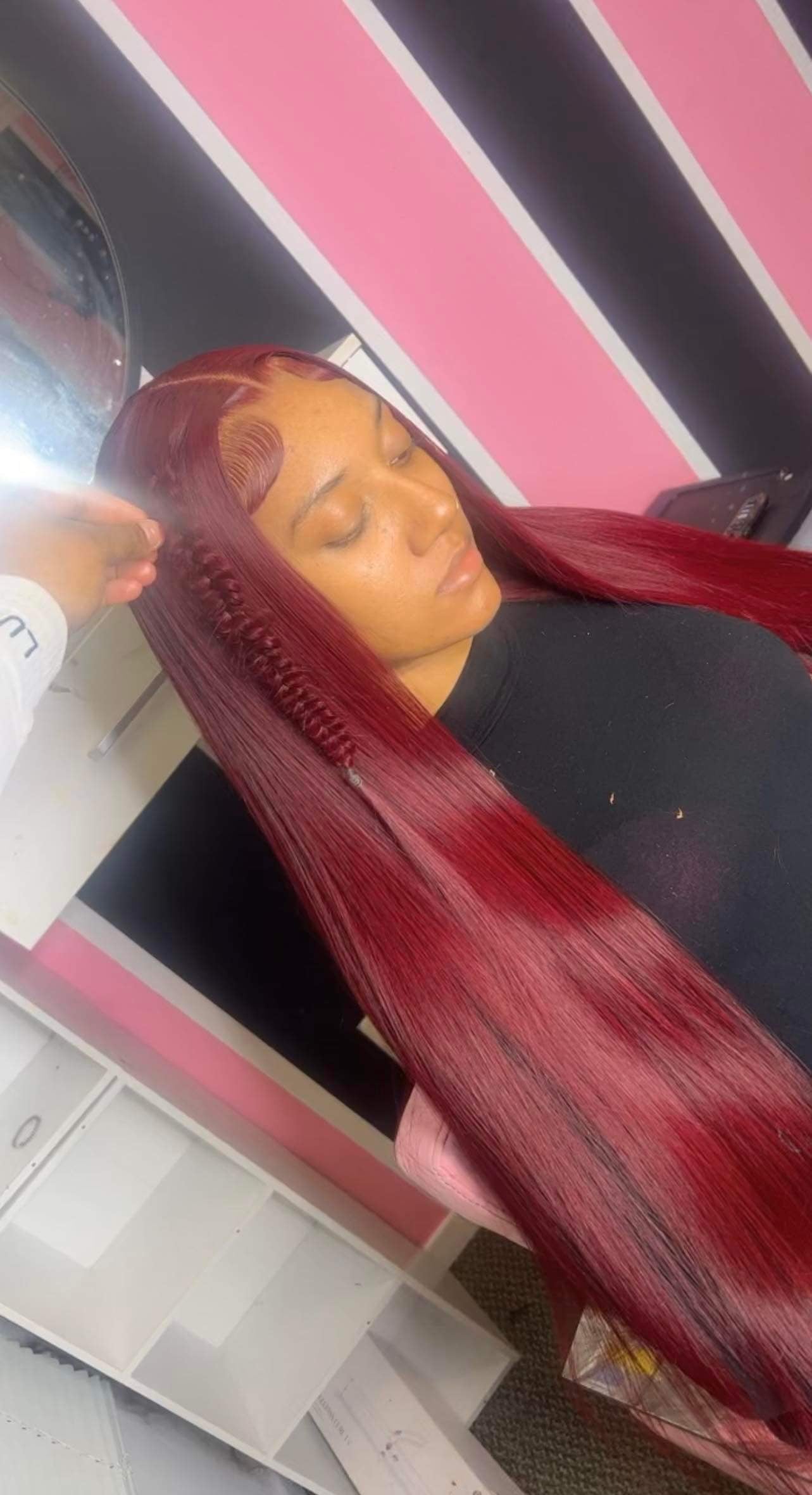 Burgundy Lace Front Wig