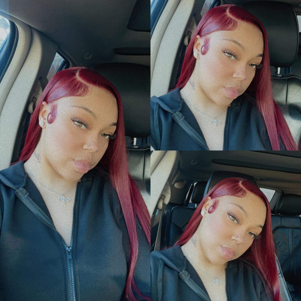 Burgundy Lace Front Wig