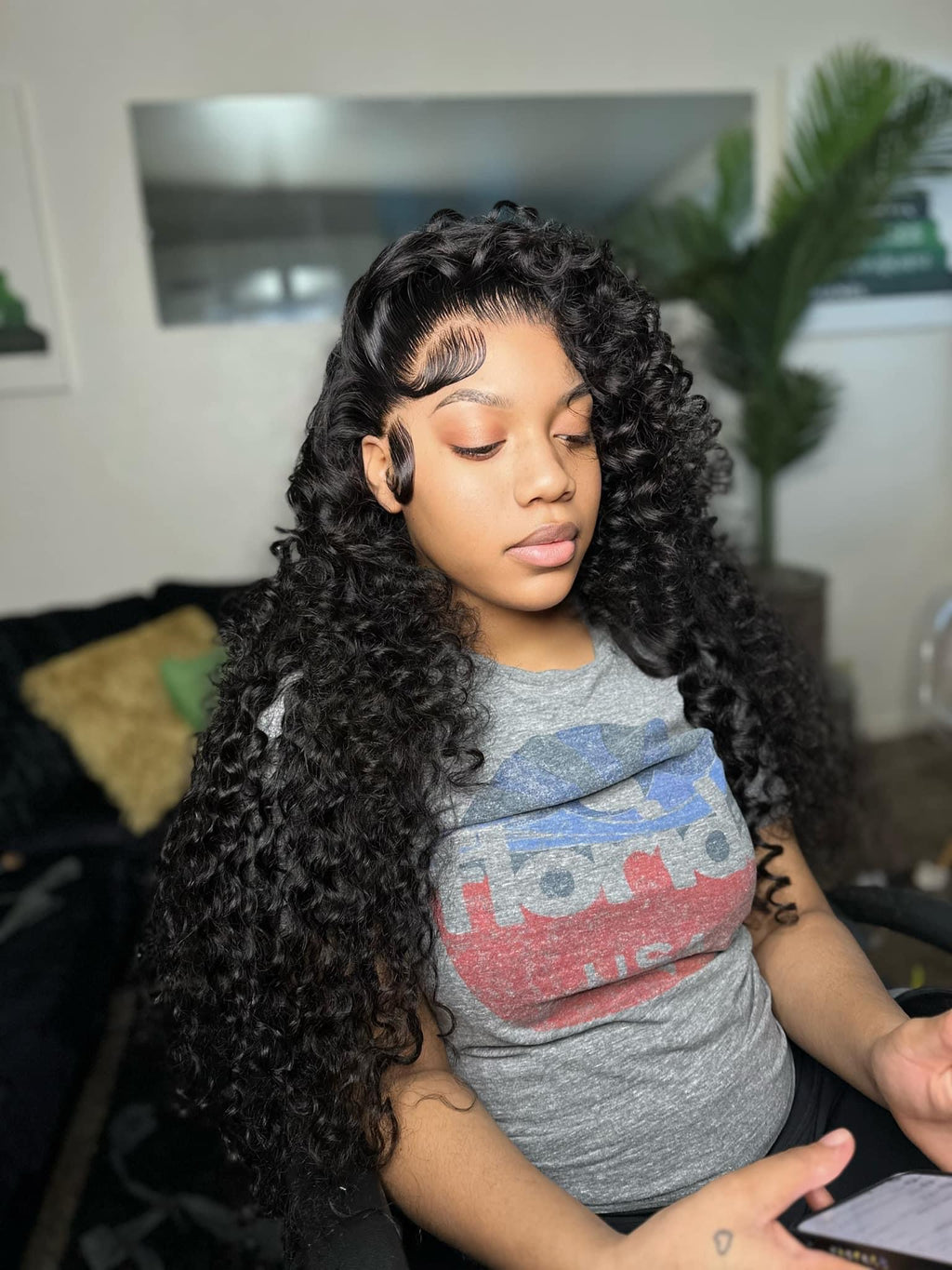 Deep Wave Frontal Wig