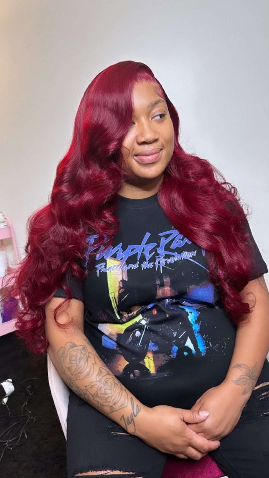 Burgundy Lace Front Wig