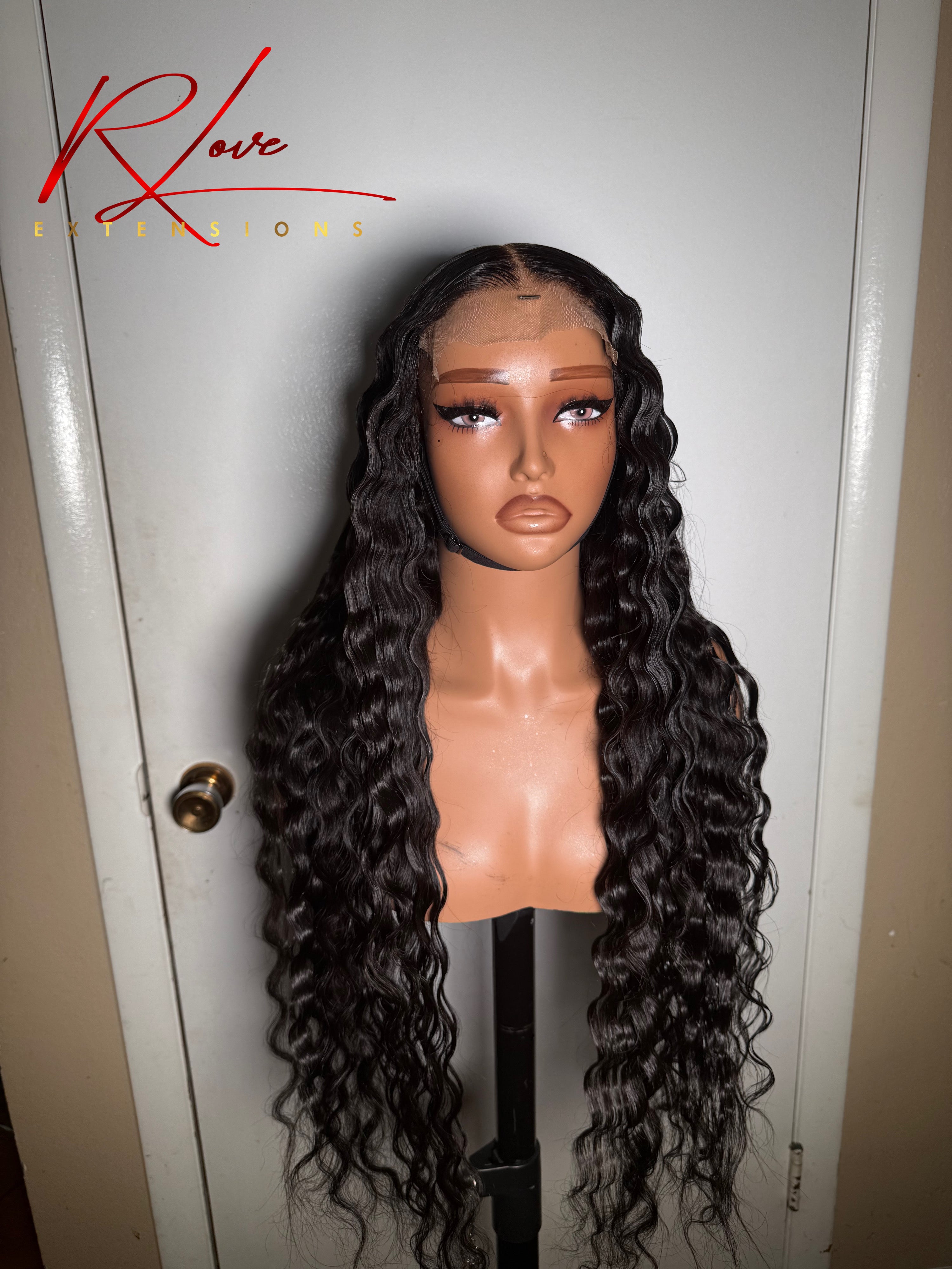 32” 1b 5x5 Closure Ready-To-Wear Wig Crimped