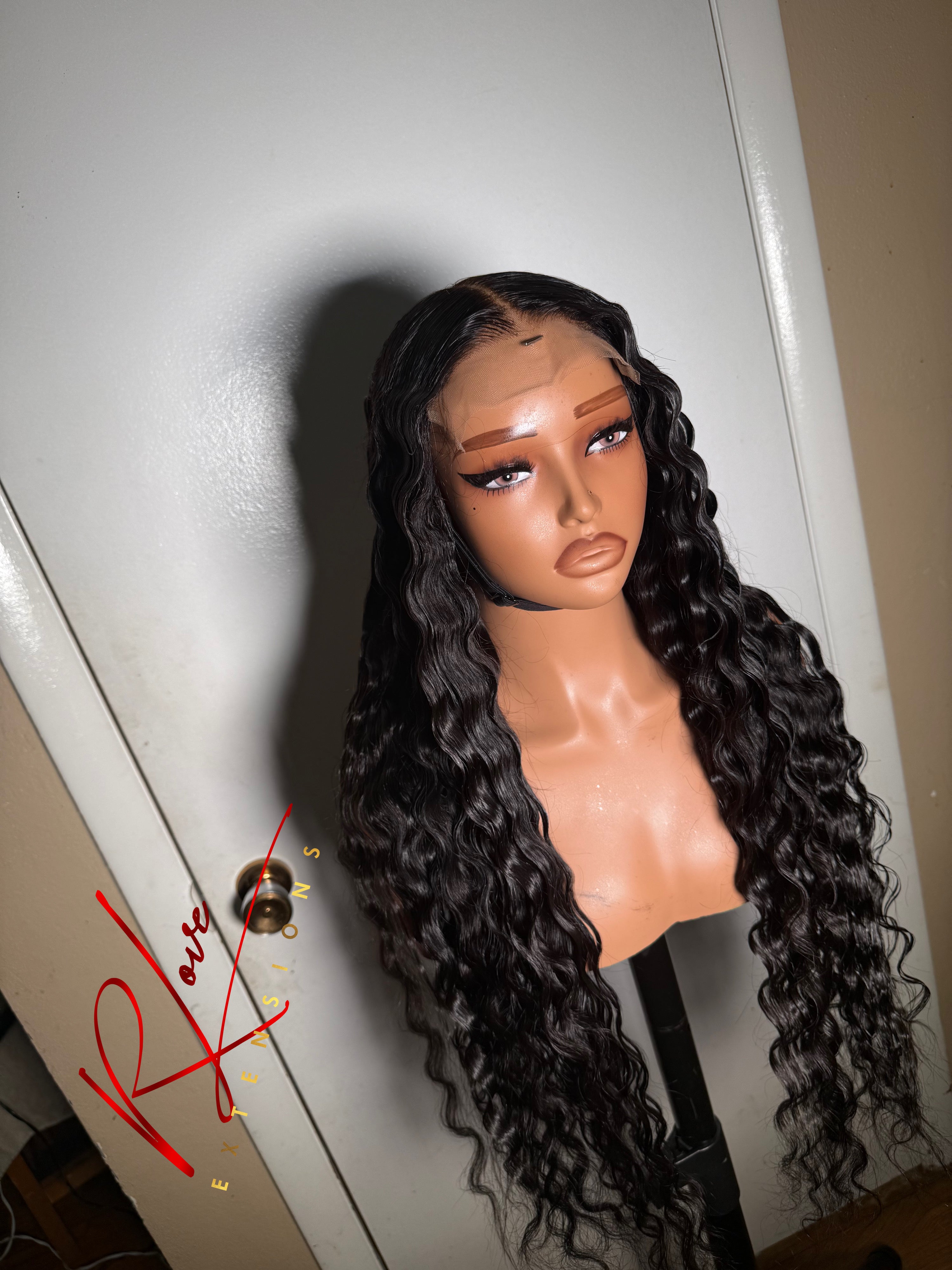 32” 1b 5x5 Closure Ready-To-Wear Wig Crimped