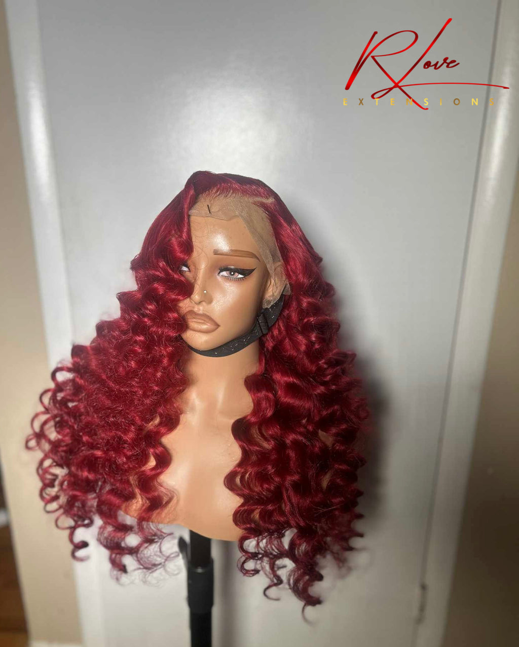 28” Bright Red Frontal Ready-To-Wear Wig