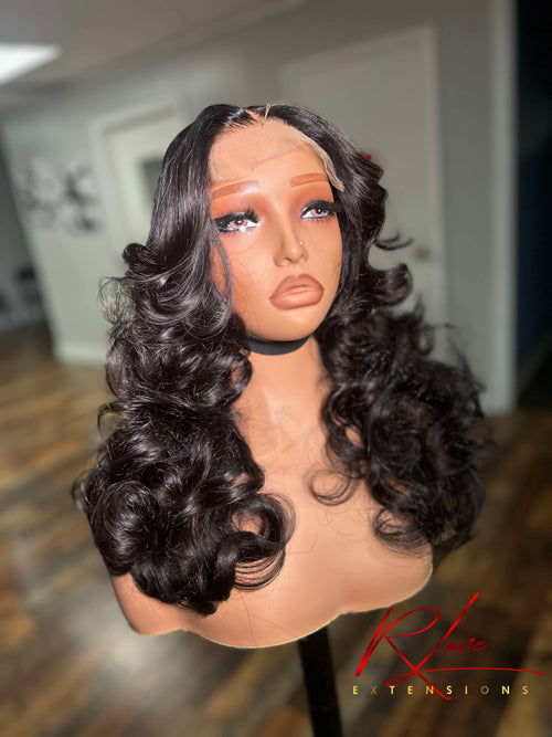 16” 7x7 1b Curled Ready-To-Wear Wig