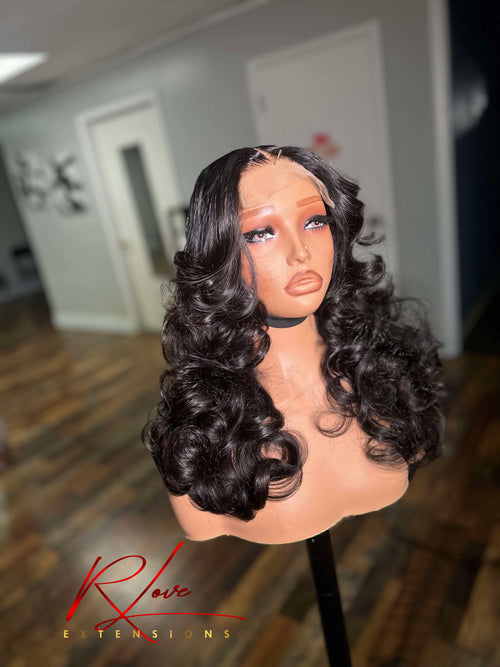 16” 7x7 1b Curled Ready-To-Wear Wig