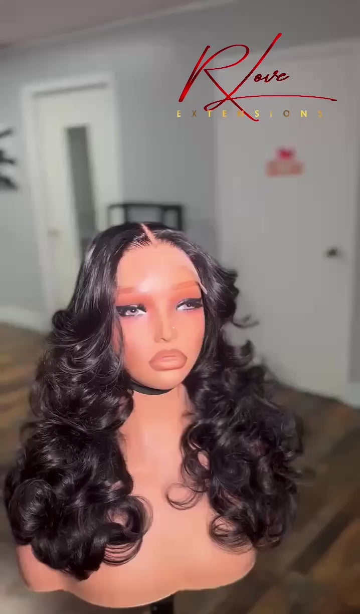 16” 7x7 1b Curled Ready-To-Wear Wig