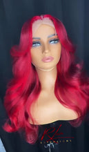 Load and play video in Gallery viewer, 24” Two Toned Red Ready-To-Wear Wig

