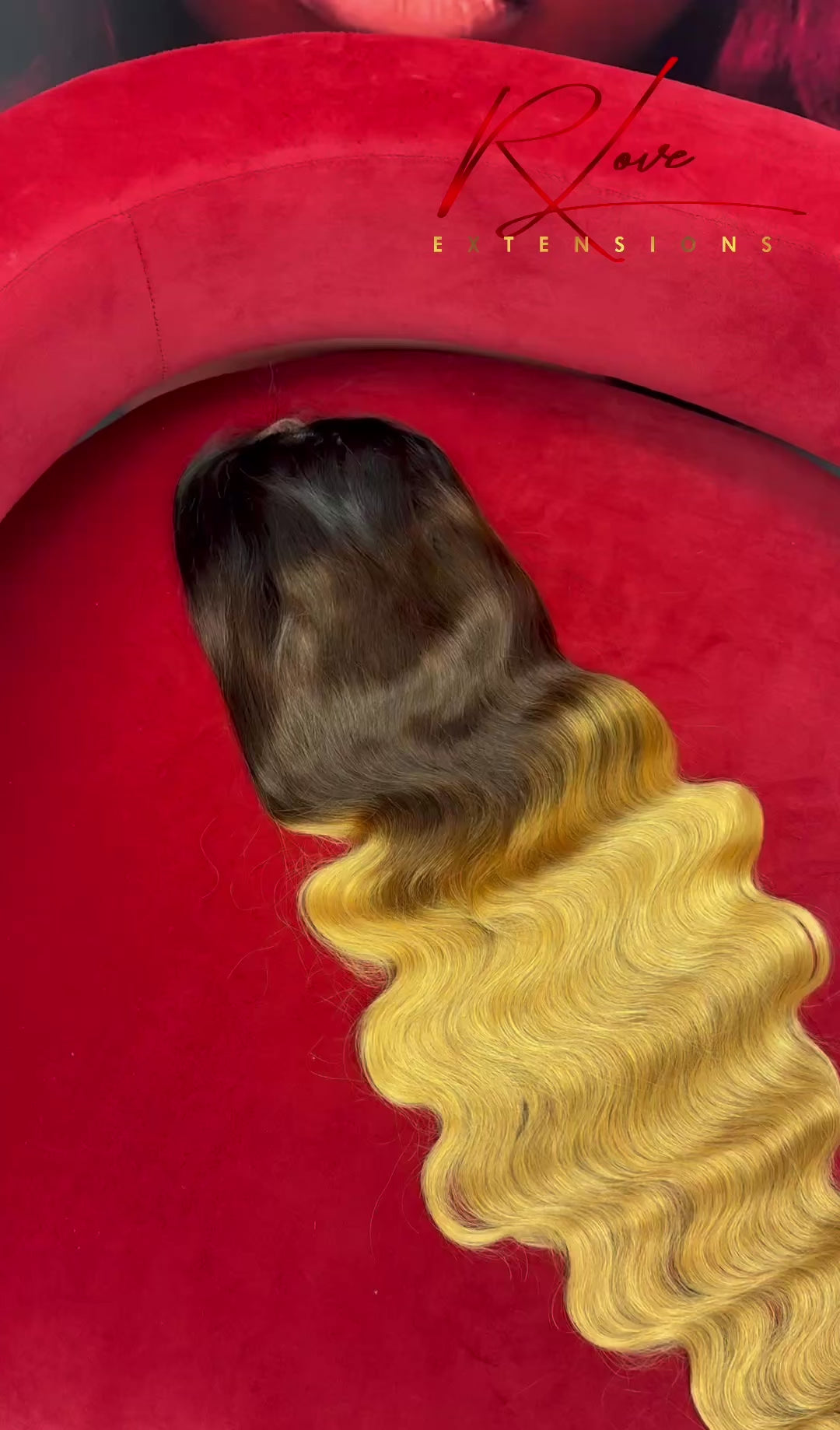28” Ombre Body Wave Frontal Wig