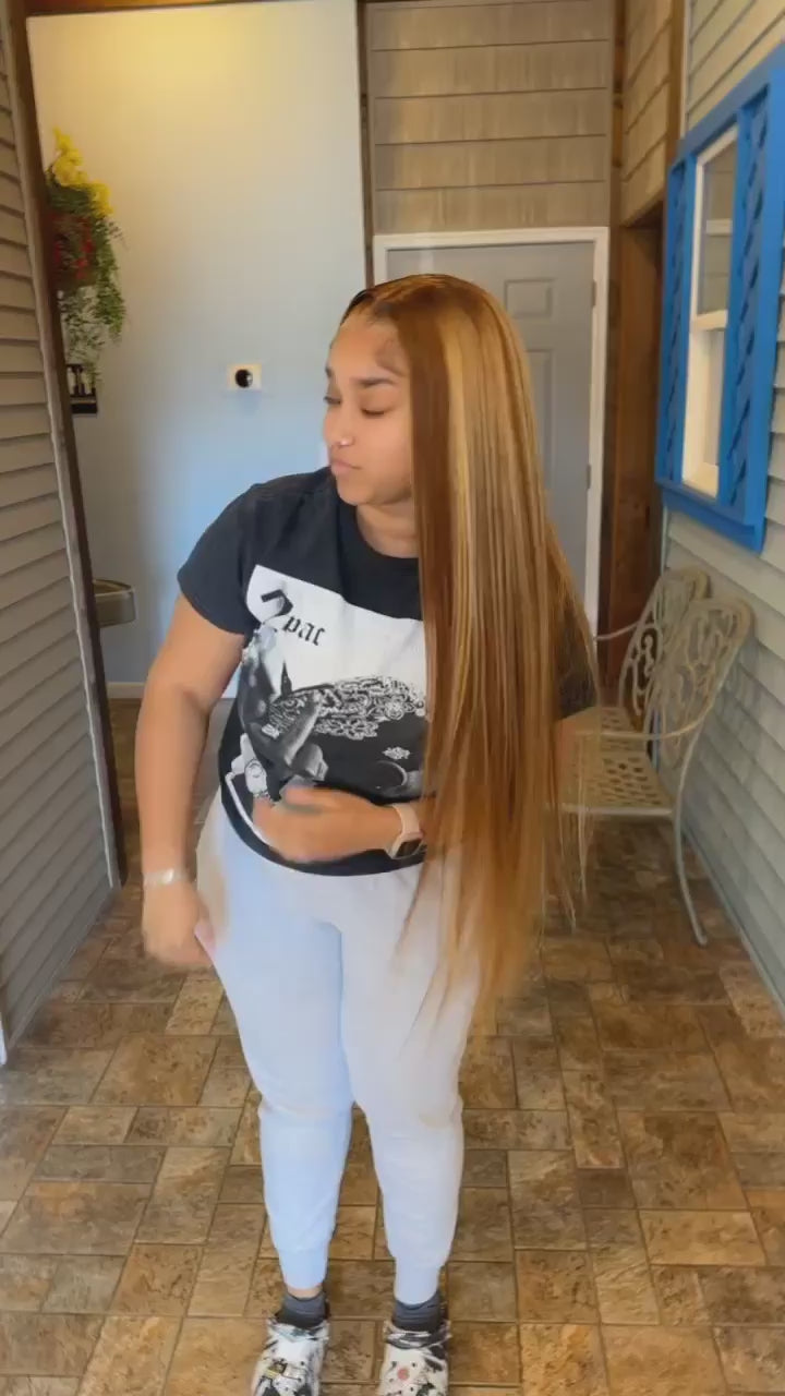 4/27 Highlight Lace Front Wig