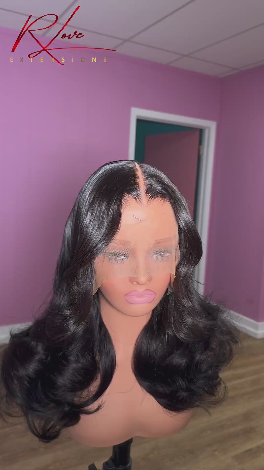 24” RTW Black Frontal Wig