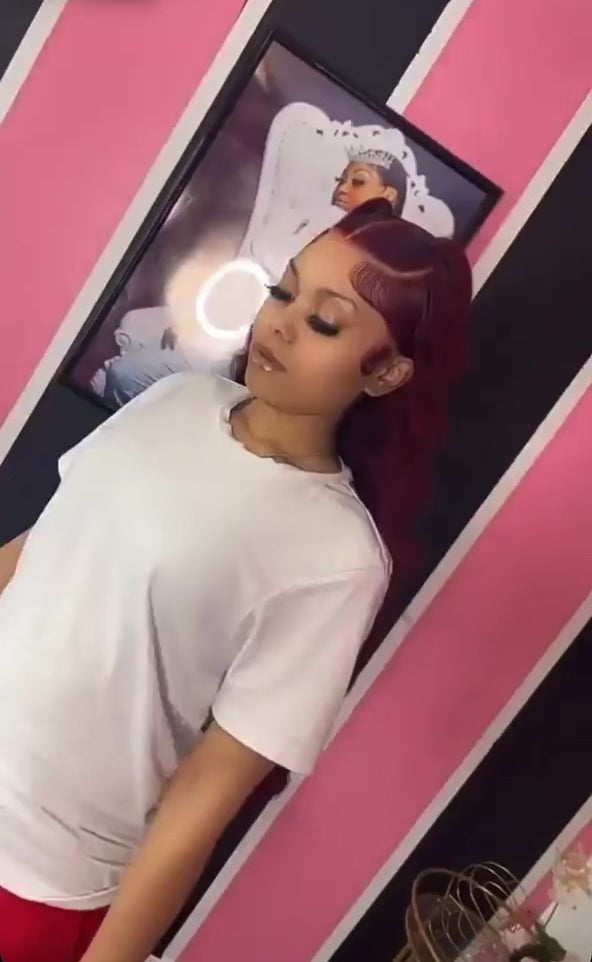 Burgundy Lace Front Wig
