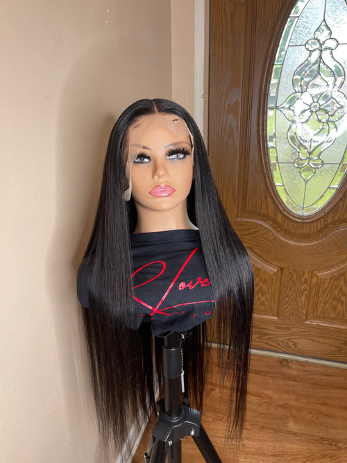 1b Straight Frontal Wig