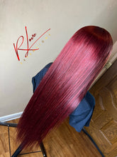 Load image into Gallery viewer, Burgundy Lace Front Wig
